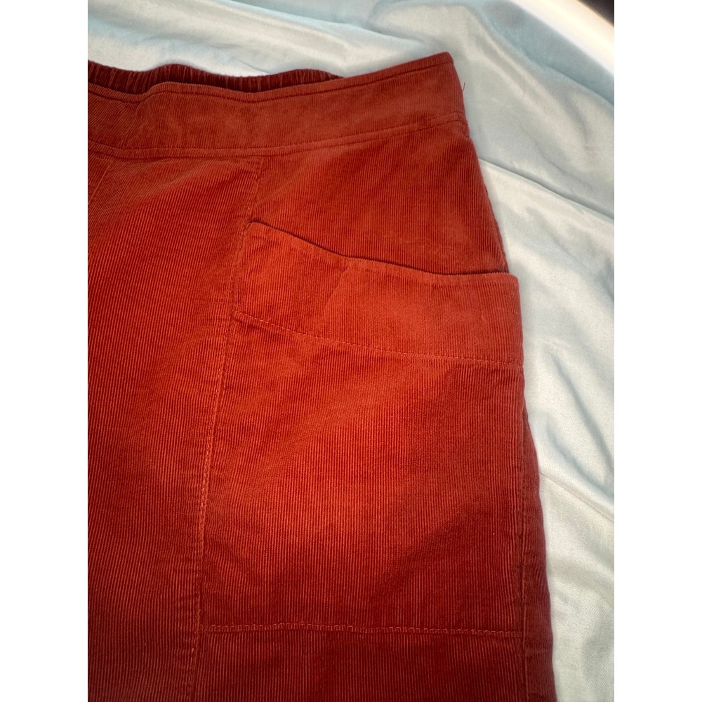Ivy Jane Wide Leg Pants Womens Small Red Corduroy Pockets Boho Streetwear - Picture 3 of 6